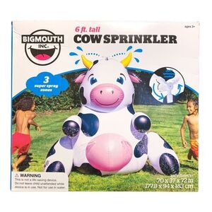 Cow - BigMouth Giant Inflatable Animal Sprinkler – Cow or Giraffe Backyard Water